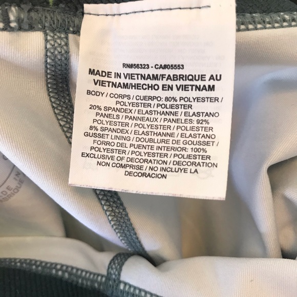 Nike Kid's lime green/gray dri-fit leggings - Picture 10 of 11